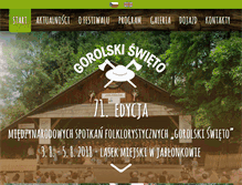 Tablet Screenshot of gorolskiswieto.cz